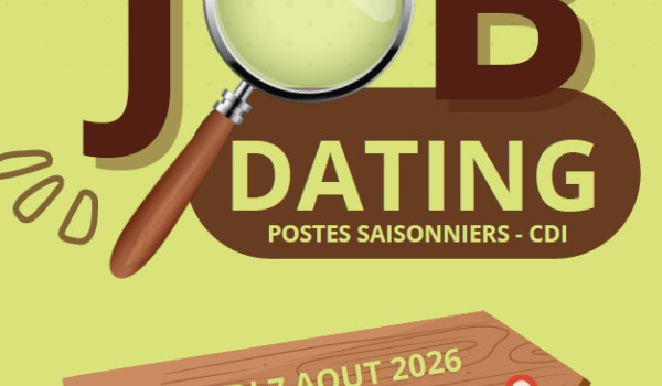 JOB DATING - Vendredi 7 aout 2026